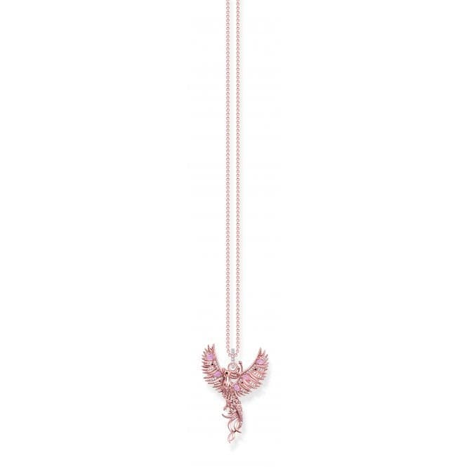 Sterling Silver Rose Gold Plated Phoenix Necklace KE2191 - 426 - 7 - L45VThomas Sabo Sterling SilverKE2191 - 426 - 7