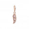 Sterling Silver Rose Gold Plated Pink Stone Phoenix Charm 1906 - 323 - 9Thomas Sabo Charm Club1906 - 323 - 9