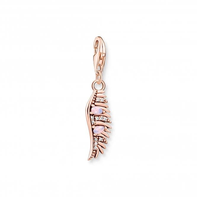 Sterling Silver Rose Gold Plated Pink Stone Phoenix Charm 1906 - 323 - 9Thomas Sabo Charm Club1906 - 323 - 9