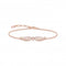 Sterling Silver Rose Gold Plated Pink Stones Phoenix Wing Bracelet A2069 - 323 - 9 - L19VThomas Sabo Sterling SilverA2069 - 323 - 9