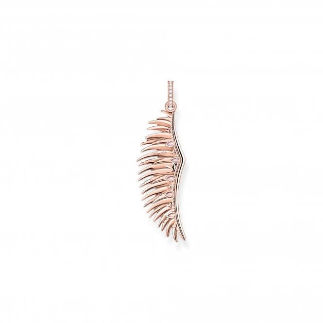 Sterling Silver Rose Gold Plated Pink Stones Phoenix Wing Pendant PE938 - 323 - 9Thomas Sabo Sterling SilverPE938 - 323 - 9