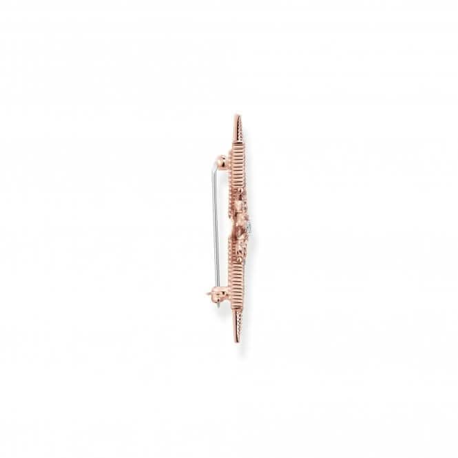 Sterling Silver Rose Gold Plated Pink White Stones Star Brooch X0281 - 578 - 14Thomas Sabo Sterling SilverX0281 - 578 - 14