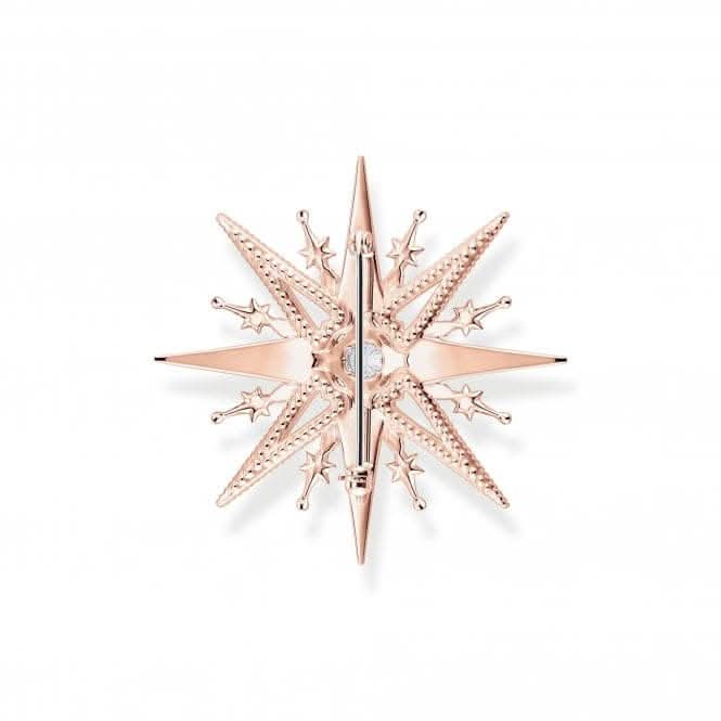 Sterling Silver Rose Gold Plated Pink White Stones Star Brooch X0281 - 578 - 14Thomas Sabo Sterling SilverX0281 - 578 - 14