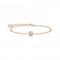 Sterling Silver Rose Gold Plated Snowflake White Stones Bracelet A2082 - 416 - 14 - L19VThomas Sabo Charm Club CharmingA2082 - 416 - 14