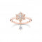 Sterling Silver Rose Gold Plated Snowflake With White Stones Ring TR2414 - 416 - 14Thomas Sabo Charm Club CharmingTR2414 - 416 - 14 - 48