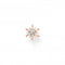 Sterling Silver Rose Gold Plated Snowflake With White Stones Single Earring H2260 - 416 - 14Thomas Sabo Charm Club CharmingH2260 - 416 - 14