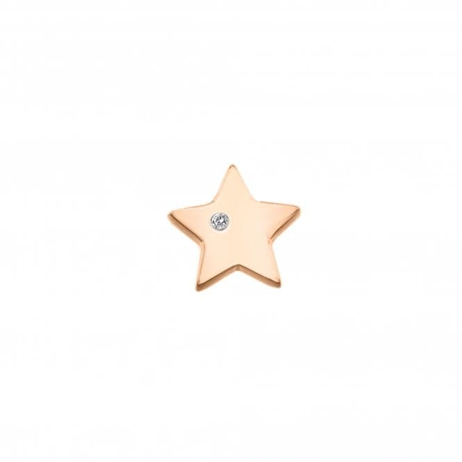 Sterling Silver Rose Gold Plated Star Icon Pendant DP825Hot DiamondsDP825