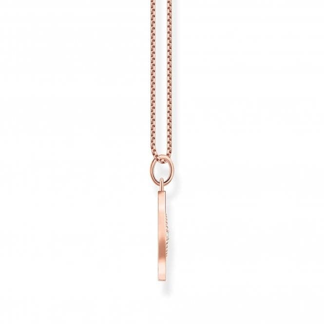 Sterling Silver Rose Gold Plated Tree Of Love Necklace KE2148 - 416 - 14 - L45VThomas Sabo Sterling SilverKE2148 - 416 - 14