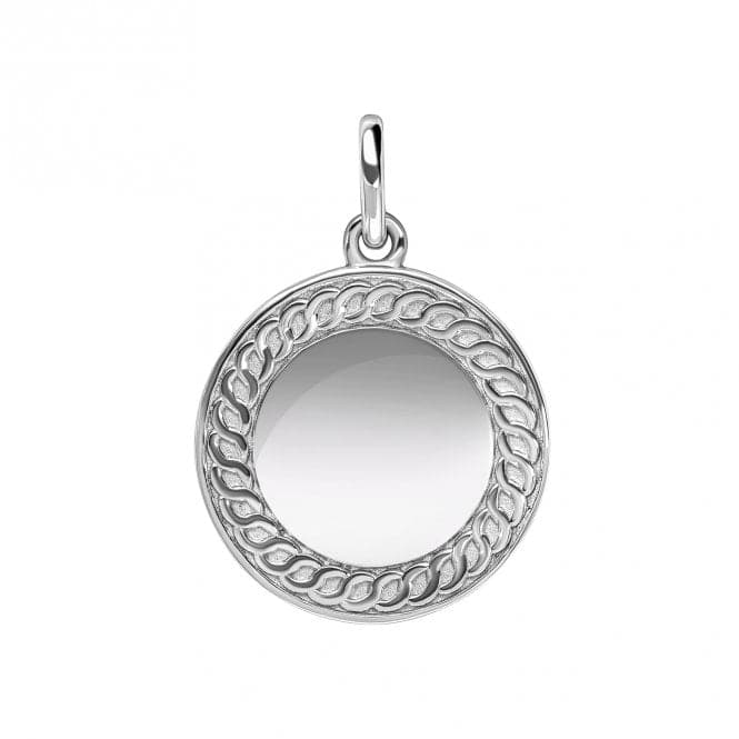 Sterling Silver Round Chain Texture Pendant P5386XFred BennettP5386X