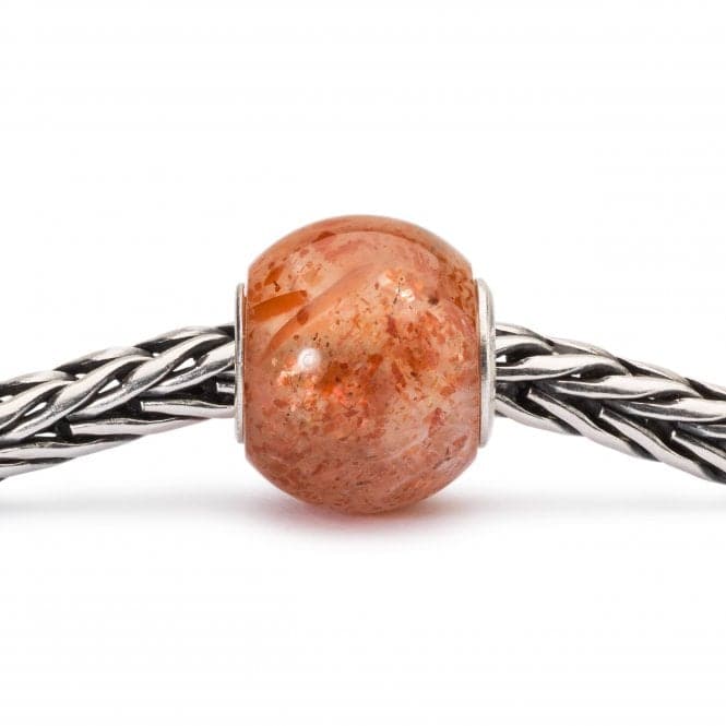 Sterling Silver Round Sunstone Bead TSTBE - 00026TrollbeadsTSTBE - 00026