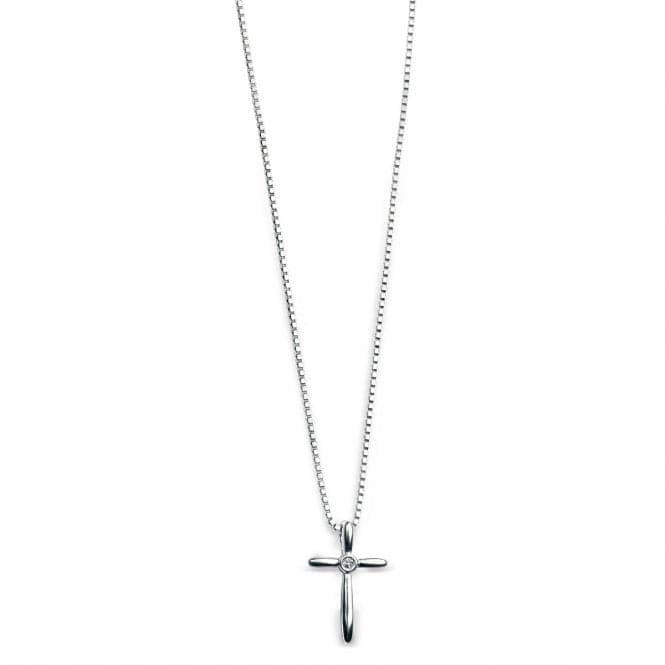 Sterling Silver Shaped Cross Pendant P3572D for DiamondP3572