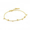Sterling Silver Shiny Gold Plated Modern Drop Balls Bracelet B002 - 03GAnia HaieB002 - 03G