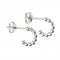 Sterling Silver Silver Small Ball 3/4 Hoop Earrings E5866BeginningsE5866