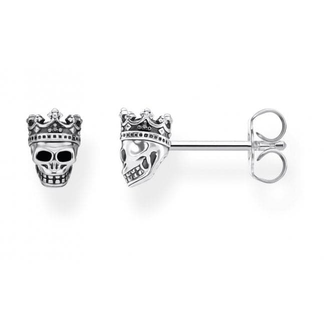 Sterling Silver Skull King Ear Studs H2111 - 643 - 11Thomas Sabo Sterling SilverH2111 - 643 - 11