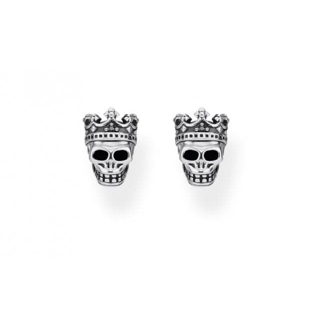 Sterling Silver Skull King Ear Studs H2111 - 643 - 11Thomas Sabo Sterling SilverH2111 - 643 - 11