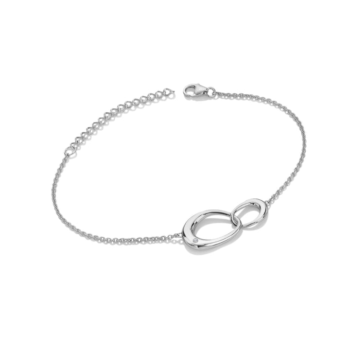 Sterling Silver Sleek Bracelet DL693Hot DiamondsDL693