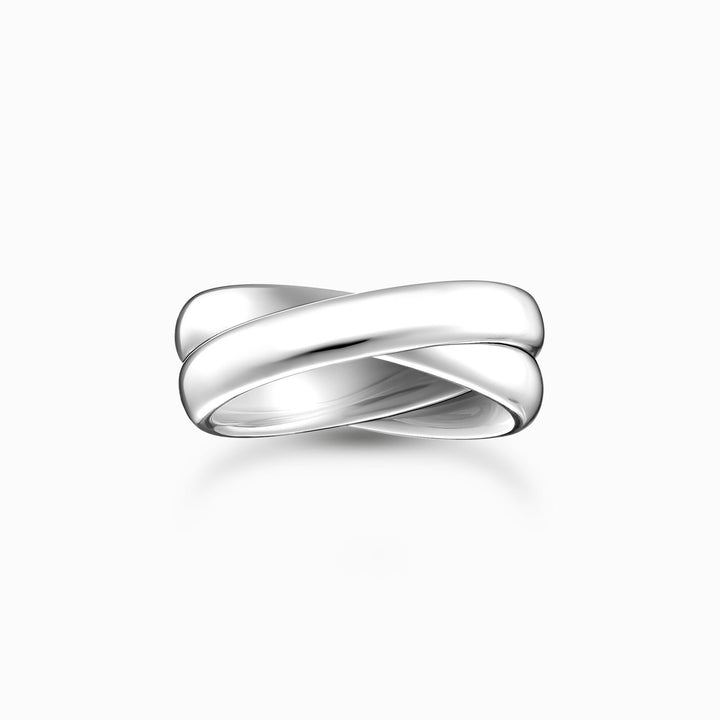 Sterling Silver Slim Duo Ring TR2490 - 001 - 21Thomas Sabo Sterling SilverTR2490 - 001 - 21 - 50