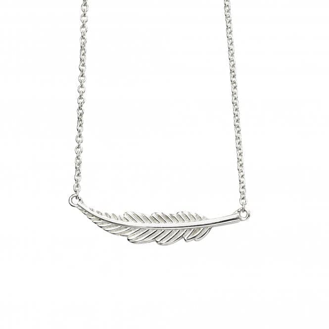 Sterling Silver Small Feather Necklace N4382BeginningsN4382