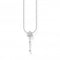 Sterling Silver Snowflake With White Stones Necklace KE2171 - 051 - 14 - L45VThomas Sabo Charm Club CharmingKE2171 - 051 - 14