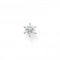 Sterling Silver Snowflake With White Stones Single Earring H2260 - 051 - 14Thomas Sabo Charm Club CharmingH2260 - 051 - 14