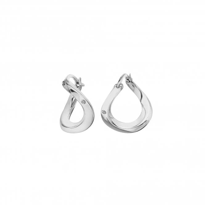 Sterling Silver Soul Twist Earrings DE792Hot DiamondsDE792