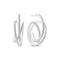 Sterling Silver Spirale Grande Earrings SJ - E2591 - CZSif JakobsSJ - E2591 - CZ