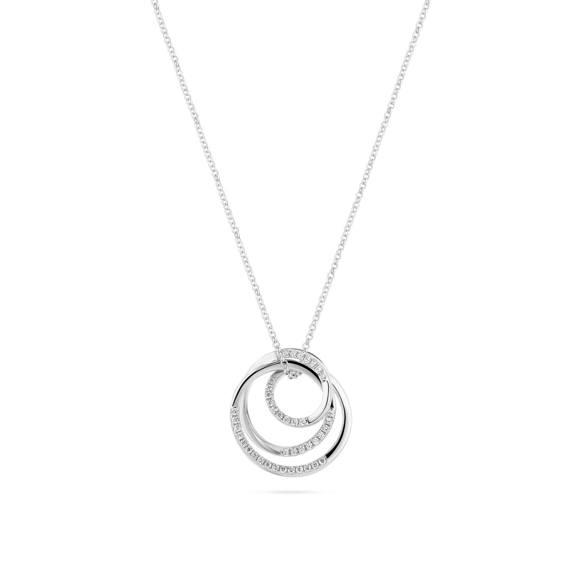 Sterling Silver Spirale Necklace SJ - N2590 - CZSif JakobsSJ - N2590 - CZ