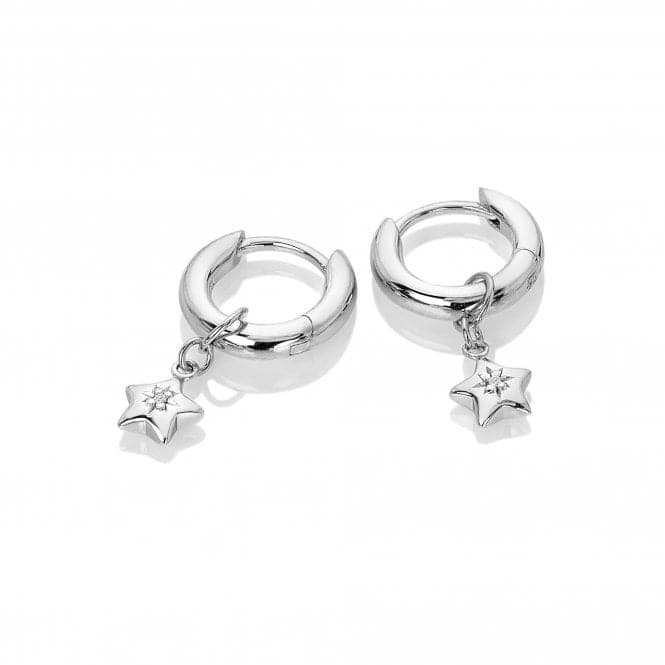 Sterling Silver Star Earrings DE719Hot DiamondsDE719