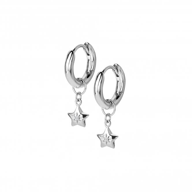 Sterling Silver Star Earrings DE719Hot DiamondsDE719