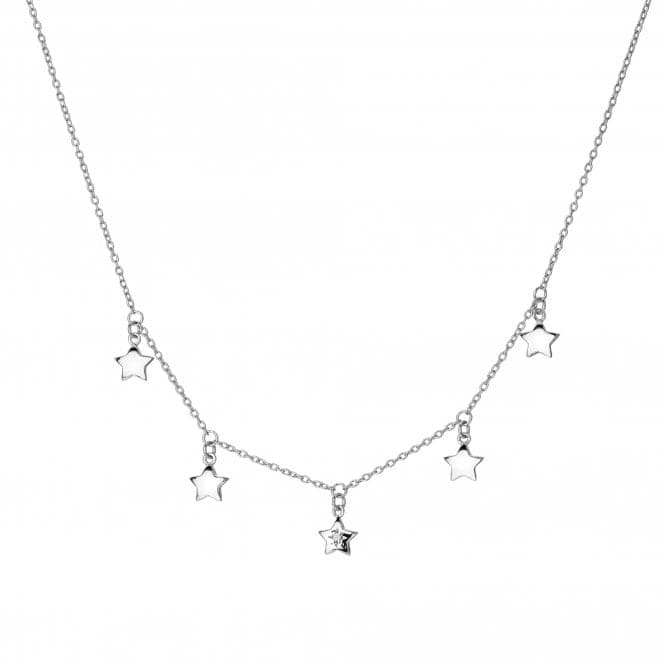 Sterling Silver Star Necklace DN163Hot DiamondsDN163