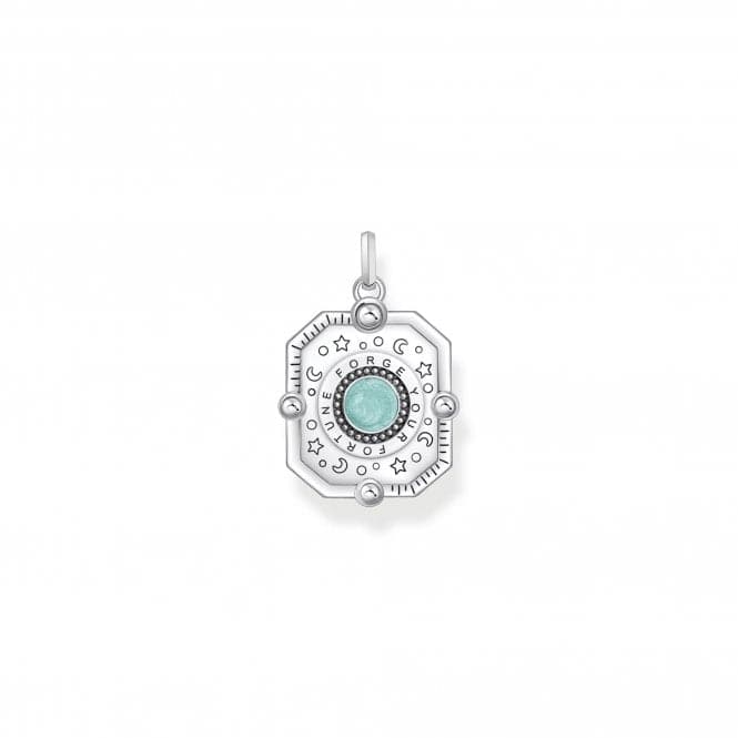 Sterling Silver Stone Enamel Multicoloured Octagonal Shaped Pendant PE961 - 340 - 7Thomas Sabo Sterling SilverPE961 - 340 - 7