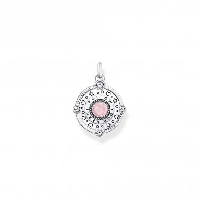 Sterling Silver Stone Enamel Zirconia Pinkish Cosmic Pendant PE959 - 340 - 9Thomas Sabo Sterling SilverPE959 - 340 - 9