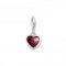 Sterling Silver Stone Red Heart Charm 2094 - 699 - 10Thomas Sabo Charm Club Charmista2094 - 699 - 10