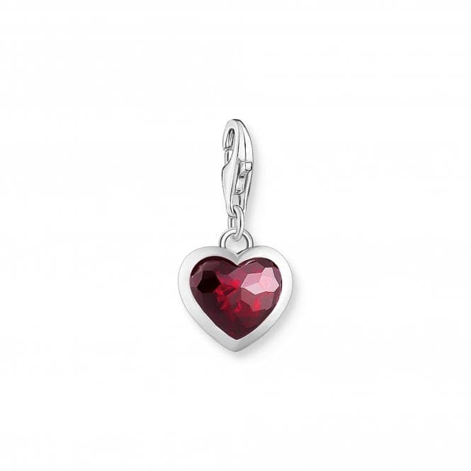 Sterling Silver Stone Red Heart Charm 2094 - 699 - 10Thomas Sabo Charm Club Charmista2094 - 699 - 10