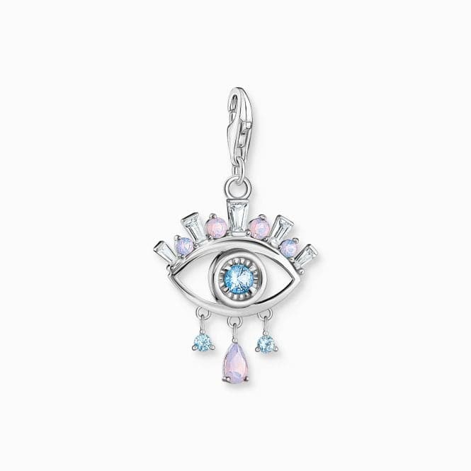 Sterling Silver Stone Zirconia Nazar's Eye With Blue Stones Charm 2168 - 347 - 7Thomas Sabo Charm Club Charmista2168 - 347 - 7