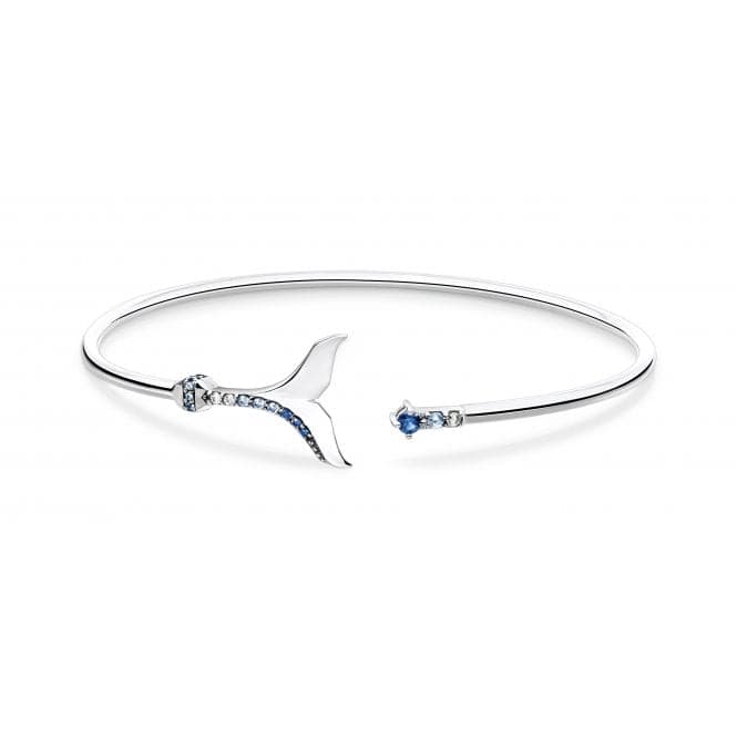 Sterling Silver Tail Fin Blue Stones Bangle AR109 - 644 - 1Thomas Sabo Sterling SilverAR109 - 644 - 1 - L16