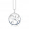 Sterling Silver Tail Fin Blue Stones Necklace KE2145 - 644 - 1 - L50VThomas Sabo Sterling SilverKE2145 - 644 - 1