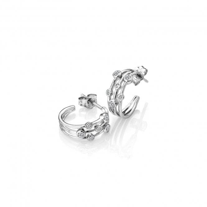 Sterling Silver Tender Statement Earrings DE641Hot DiamondsDE641
