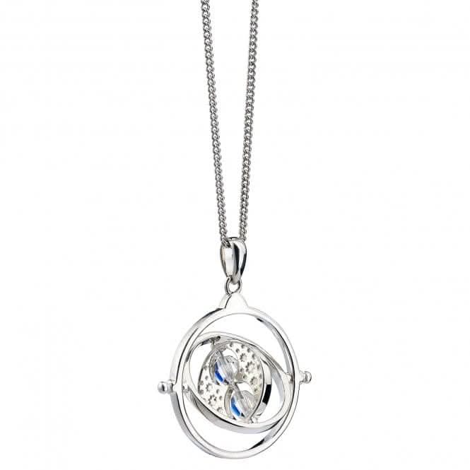 Sterling Silver Time Turner Necklace with Crystal Elements – – Acotis ...