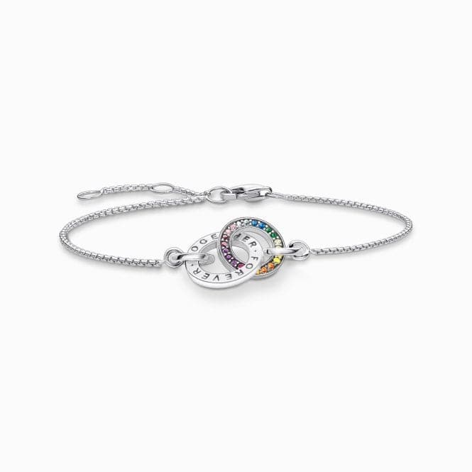 Sterling Silver Together Forever Colourful Stones Bracelet A1551 - 318 - 7Thomas Sabo Sterling SilverA1551 - 318 - 7