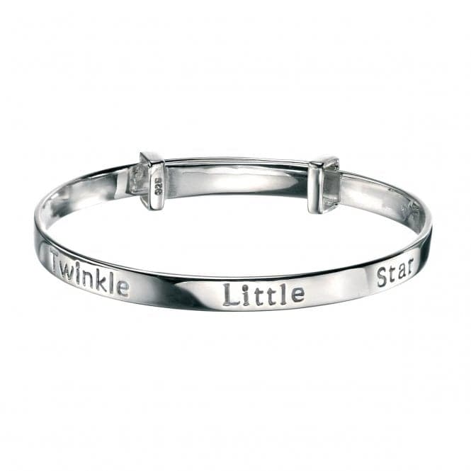 Sterling Silver Twinkle Twinkle Little Star Bangle B4322D for DiamondB4322