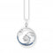 Sterling Silver Wave Blue Stones Necklace KE2143 - 644 - 1 - L45VThomas Sabo Sterling SilverKE2143 - 644 - 1