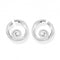 Sterling Silver Wave White Stones Earrings H2227 - 051 - 14Thomas Sabo Sterling SilverH2227 - 051 - 14