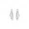 Sterling Silver Wave White Stones Hoop Earrings H2230 - 051 - 14Thomas Sabo Sterling SilverH2230 - 051 - 14