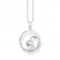 Sterling Silver Wave White Stones Necklace KE2143 - 051 - 14 - L45VThomas Sabo Sterling SilverKE2143 - 051 - 14