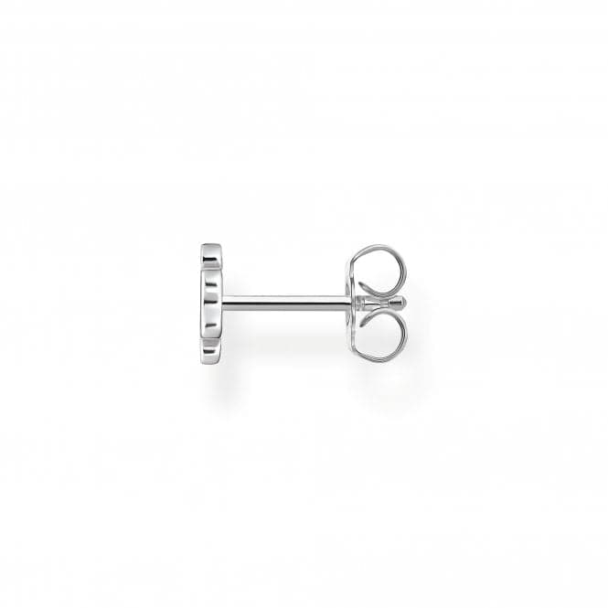 Sterling Silver White Cloverleaf Single Ear Stud H2215 - 051 - 14Thomas Sabo Charm Club CharmingH2215 - 051 - 14