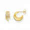 Sterling Silver White Hoop Gold Earrings CR652 - 414 - 14Thomas Sabo Sterling SilverCR652 - 414 - 14