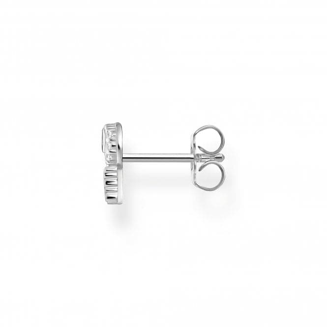 Sterling Silver White Key Single Ear Stud H2220 - 051 - 14Thomas Sabo Charm Club CharmingH2220 - 051 - 14