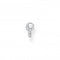 Sterling Silver White Key Single Ear Stud H2220 - 051 - 14Thomas Sabo Charm Club CharmingH2220 - 051 - 14
