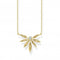 Sterling Silver White Leaf Gold Necklace KE1949 - 414 - 14 - L45vThomas Sabo Sterling SilverKE1949 - 414 - 14 - L45v